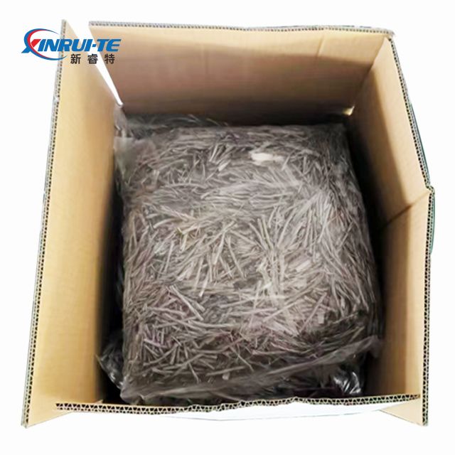 Fibra híbrida de polipropileno de polímero sintético macro estructural PP para concreto