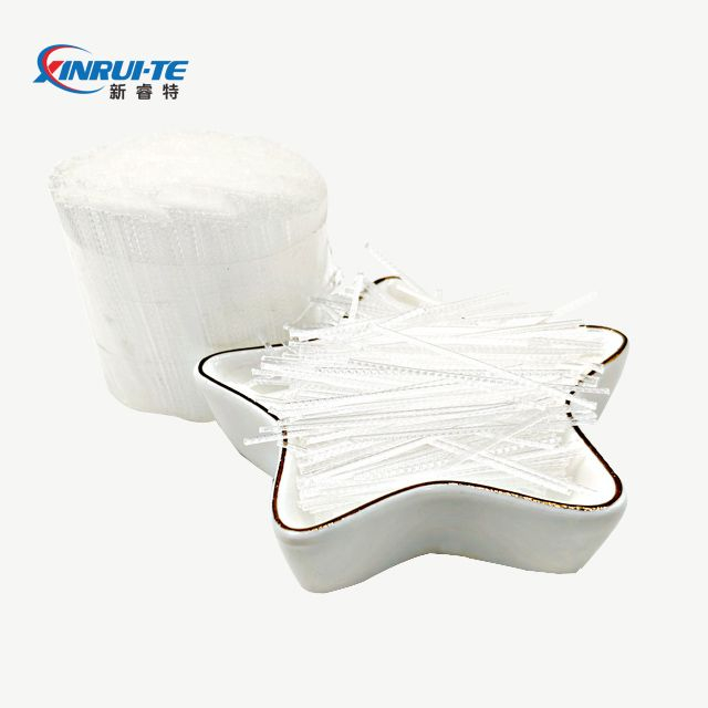 Fibra en relieve de polipropileno PP macro sintético para la construcción