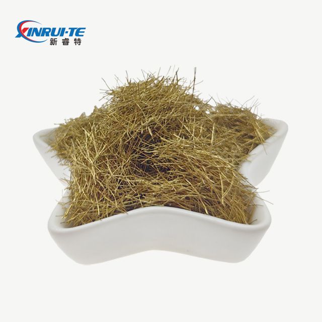 Fibras de fibra de micro acero cobricadas con recubrimiento de cobre utilizadas en concreto