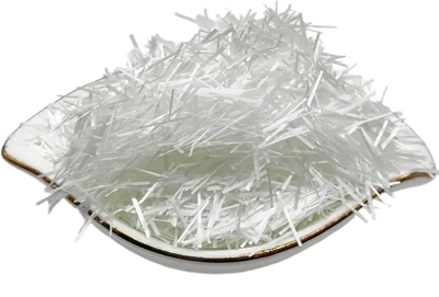 Fibra de vidrio resistente a los &aacute;lcalis para refuerzo de hormig&oacute;n.
